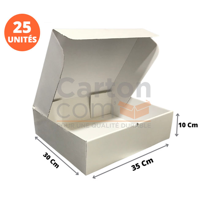 Boite X X Carton Blanchi Deux Face Cartoncom Emballage Carton Et