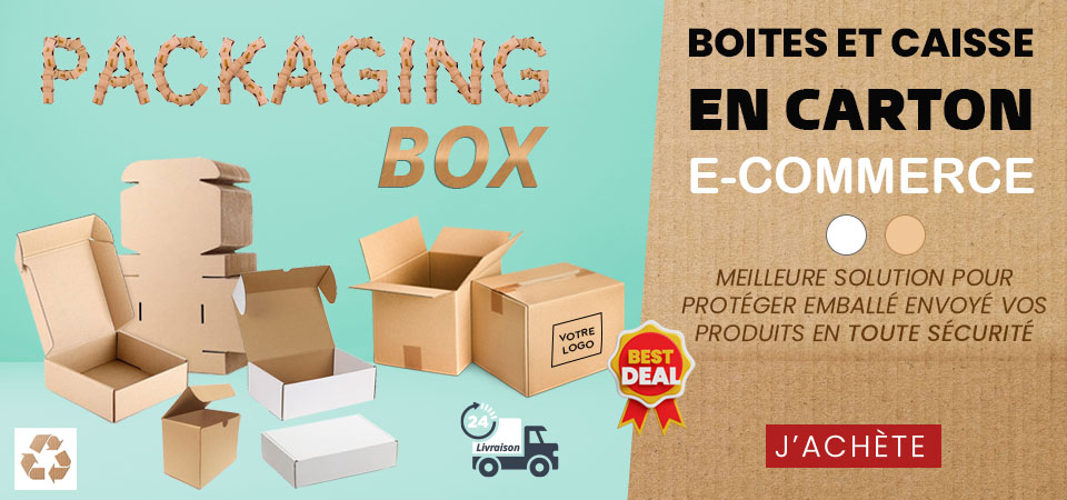 Boîte pour petit colis E-Commerce - 20 cartons - blanc